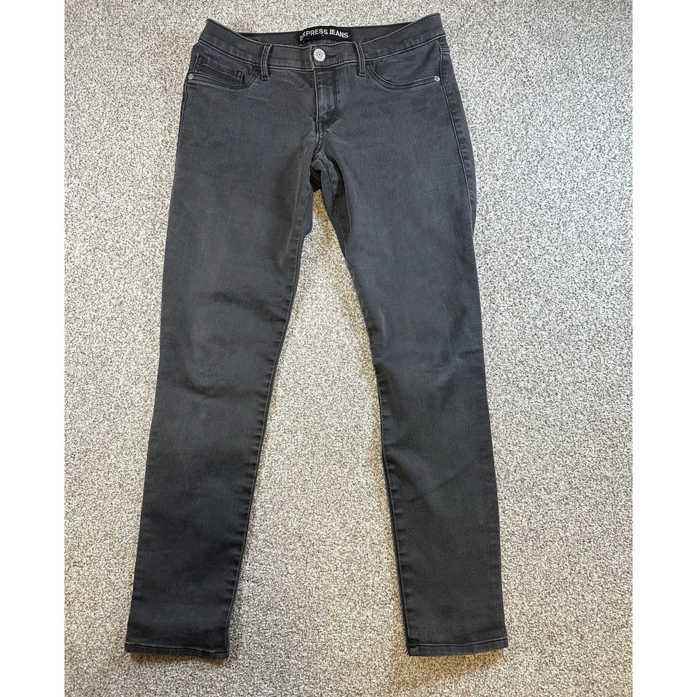 Express Jeans Womens Size 10R Legging Stella Regular Fit Low Rise Black